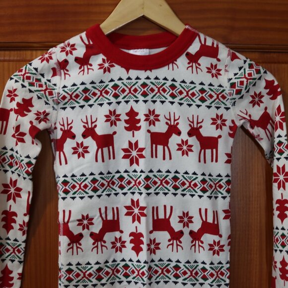 Hannah Anderson Unisex Gender Neutral Christmas Holiday 2pc Pajama Set 140/10 - Picture 2 of 12